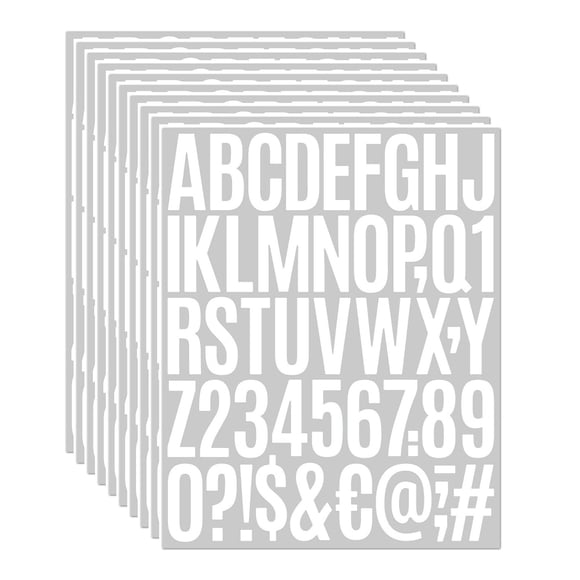 Pegatinas de vinilo con letras Jiepuxiter de 2" impermeables, 500 piezas