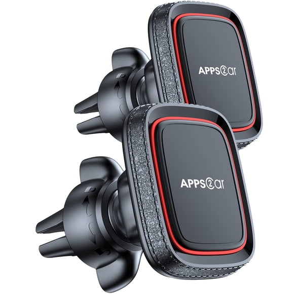 Soporte magnético para teléfono móvil Apps2Car con 6 imanes fuertes, paquete de 2