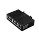 thumbnail image 1 of Conmutador Ethernet Conmutador de red no administrado, Plug and Play profesional de 10/100 Mbps, concentrador de red compacto de 5 puertos con carril, 1 of 5