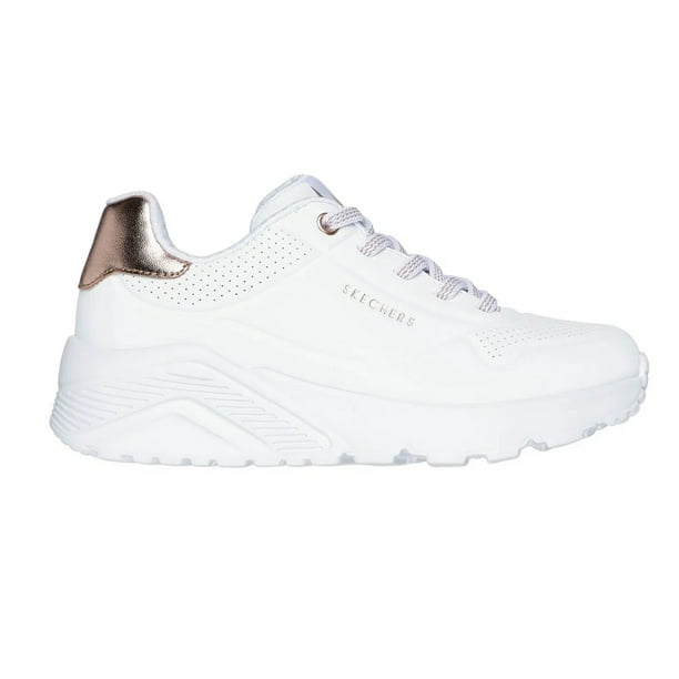 Zapatilla Kids Uno Lite Blanco Oro Skechers