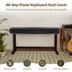 thumbnail image 4 of Funda Para Teclado De Piano De 88 Teclas Piel Negra Lujo, 4 of 8