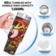 thumbnail image 5 of Patoaventuras Vaso aislado de acero inoxidable con asa, diseño temático, regalo para familia, amigos y fans; incluye pajita y encaja en el portavasos estándar, 40 oz, 5 of 6
