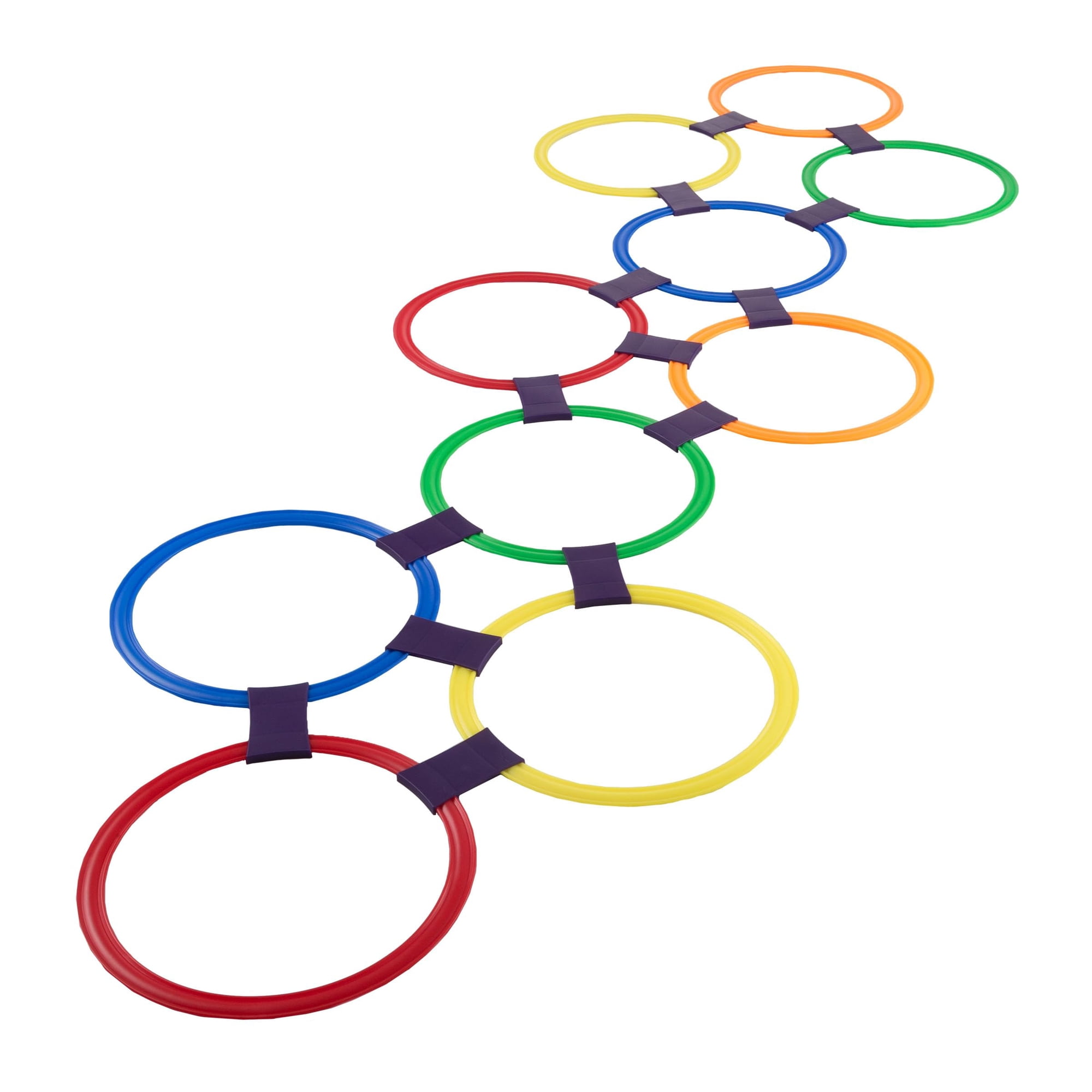 Hey! Play! - Juego De Rayuela Ring ¡hola! ¡juega! 10 Anillos + 15 Conectores