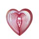 thumbnail image 4 of Repelente De Aves De Alto Brillo, Moderno, En Forma De Corazón, Para Césped, Granja, Balcón, Color Rojo, 4 of 5