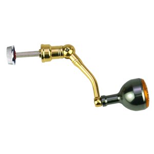 Ioensy - Mango De Carrete De Pesca, Carrete De Metal Completo, Mango De Potencia, Manivela, Accesorios, Oro S