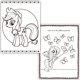 thumbnail image 2 of Libro para colorear My Little Pony – 2 unidades + pegatinas, 2 of 4