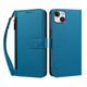 thumbnail image 1 of Funda Tipo Billetera para iphone14 Plus con Soporte y Bolsillo con Cierre Azul, 1 of 1