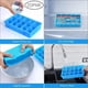 thumbnail image 3 of Bandejas para cubitos de hielo ZDPMK de silicona de fácil liberación, 15 cubos, paquete de 2, 3 of 6