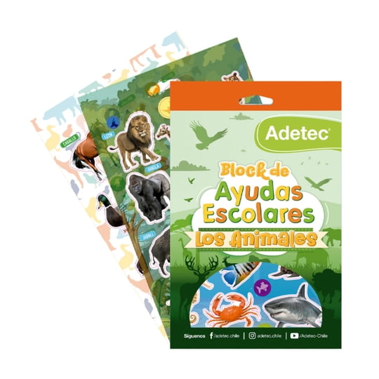 Block Ayuda Escolar Animales Adetec