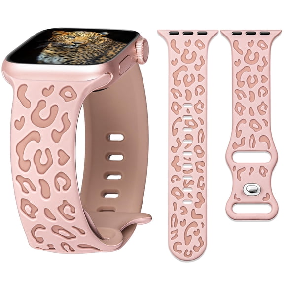 Correa G-ficu Leopardo Rosa para Apple Watch 46 mm 45 mm 44 mm 42 mm