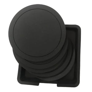Magideal - 7X Juego De Posavasos De Mesa, Posavasos Para Beber En La Encimera, Posavasos Para Tazas De Café, Manteles Individuales Para Tazas, Para El Hogar, , Negro