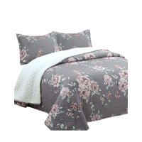 Genérico - Cubrecama Quilt Sherpa King 250X270 2