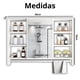 thumbnail image 2 of Mueble De Baño Organizador De 6 Repisas Con Espejo 90 x 12 x 70 cm Blanco, 2 of 4