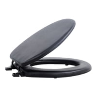 Asiento De Inodoro Achim Fantasia, Vinilo Suave Y Alargado, Negro, 48 Cm