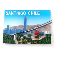 Genérico - Imán Decorativo Relieve Ciudades De Chile