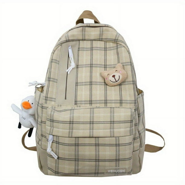Unleash Your Style with Our Korean Version High School Student Backpack - Simple, Casual, and Fashionable for Both Genders!