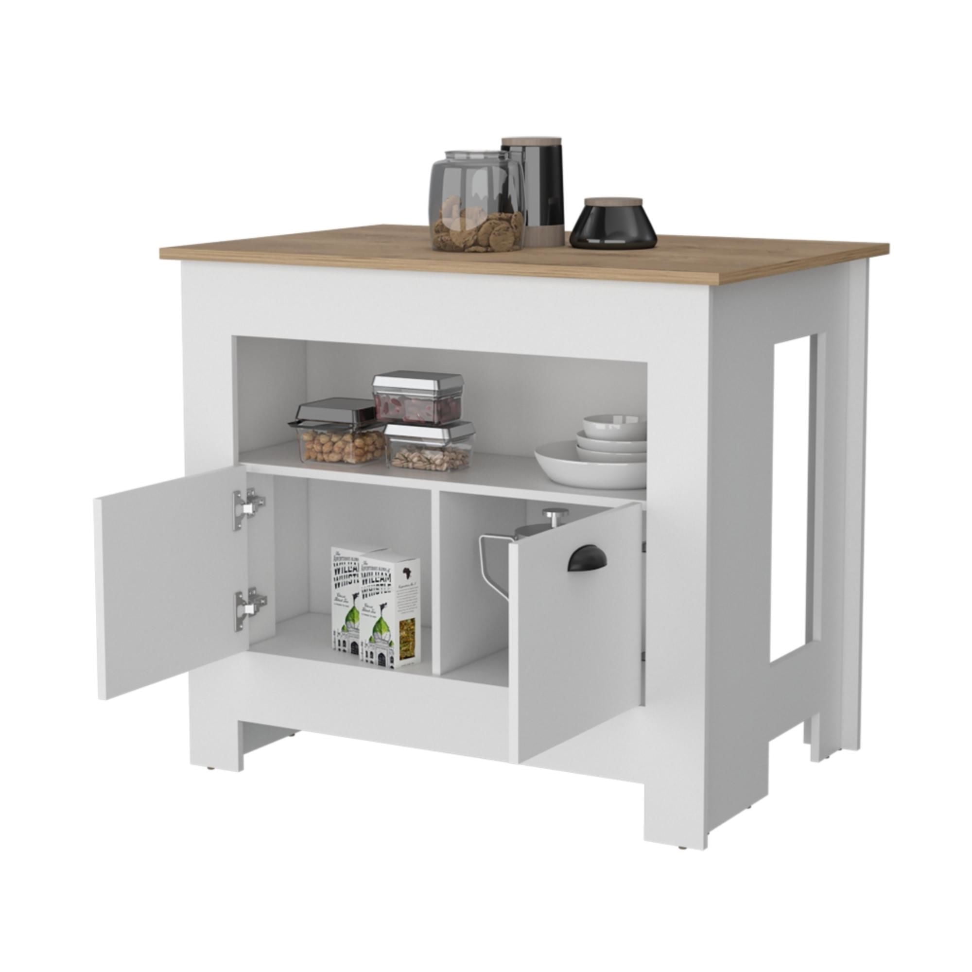 Tuhome - Isla De Cocina Arlet 2 Puerta Blanco - Marquez