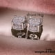 thumbnail image 5 of Elegant 4-Prong Zircon Stud Earrings 14K Gold Plated Fine Jewelry For Women Girls 1Pair, 5 of 5