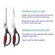 thumbnail image 2 of Tijeras de cocina Gerior Heavy Duty Utility, color negro y rojo, 23,5 cm, 2 of 6