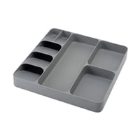 Bothyi - Organizador De Cubiertos, Caja De Almacenamiento Para Cajón De Cocina Doméstica, Accesorios De Gadgets, Gris