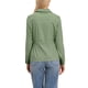 thumbnail image 3 of INSPIRE CHIC Chaqueta de Lino para Mujer con Botones, Cintura con Cordón, Ligera, Anorak de Utilidad de Primavera 2026 M Verde Menta, 3 of 5