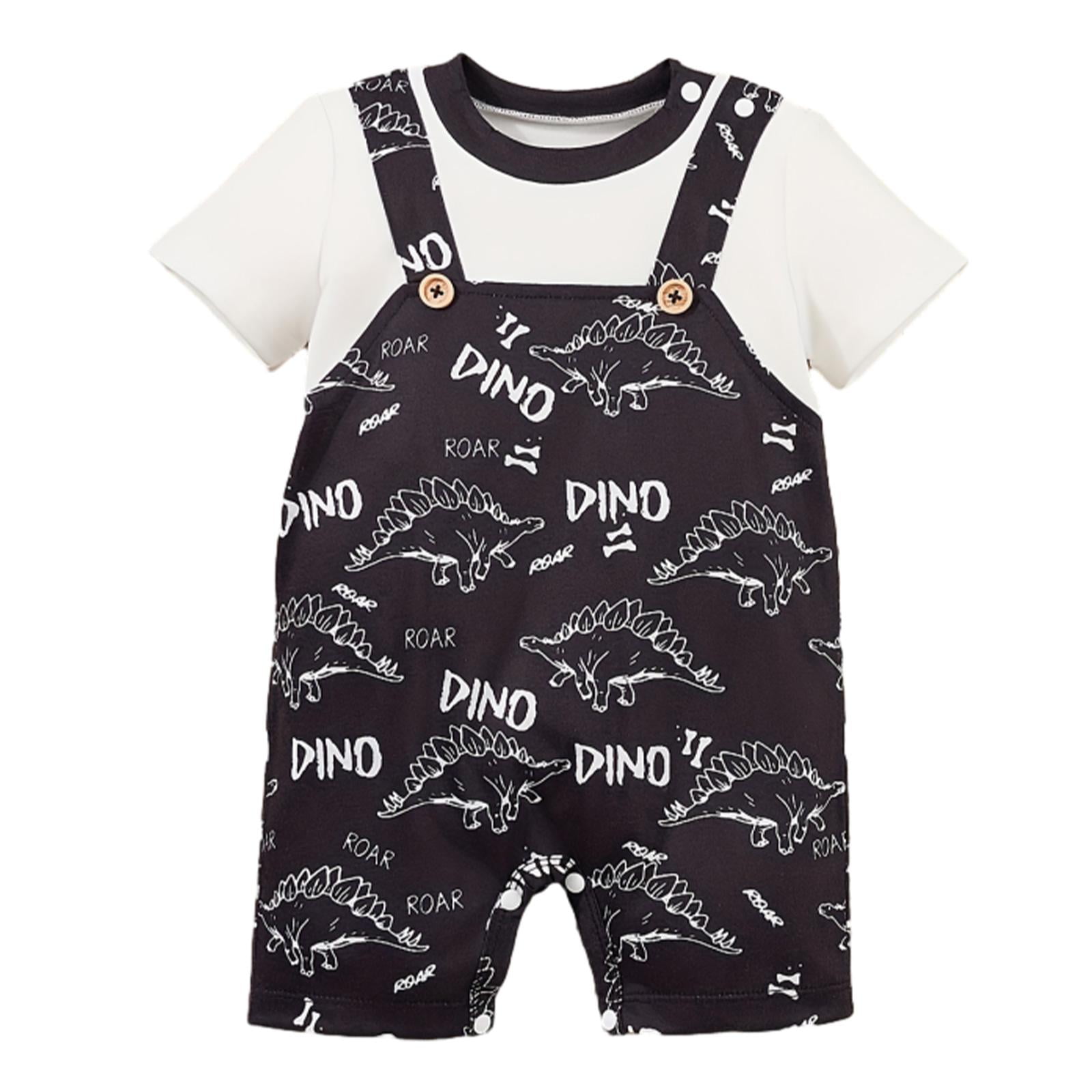 Magideal - Mameluco De Manga Corta Para Bebé, Mameluco De Dibujos Animados Con Cuello Redondo Para Bebé, Ropa De Fotografía Para Accesorios De Fotografía, Casa D 12 A 18 Meses