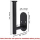 thumbnail image 4 of Soportes para cortinas Hoousuper 304 de acero inoxidable negro, 4 unidades, 4 of 7