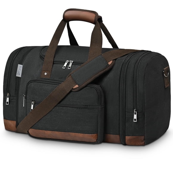 Bolsa de viaje Wohlbege para viajes, 50 L, ampliable, negra
