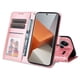 thumbnail image 4 of Funda tipo cartera FOXDOCK para Xiaomi Redmi Note 13 Pro Plus 5G , diseño girasol en relieve, cuero PU, cierre magnético, soporte y tarjetero, 4 of 5