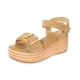 thumbnail image 1 of Sandalia Plataforma Kaki Vía Franca, 1 of 4