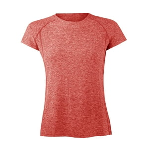 Andesland - Polera Dry Fit Manga Corta Deportiva Jaspeada Mujer
