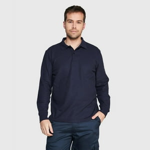 Jayson - Polera Pique T/C Ml Hombre Azul Marino S