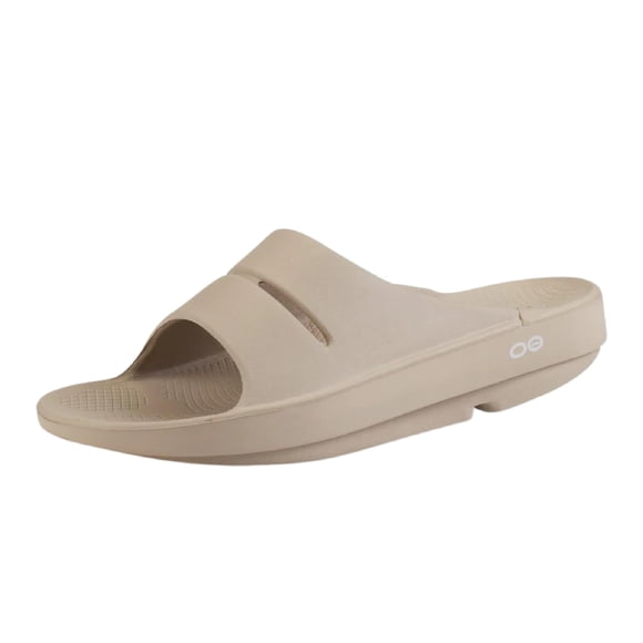 Zapatos OOFOS OoAhh Recovery Slide Nomad Beige Talla 10W/8M