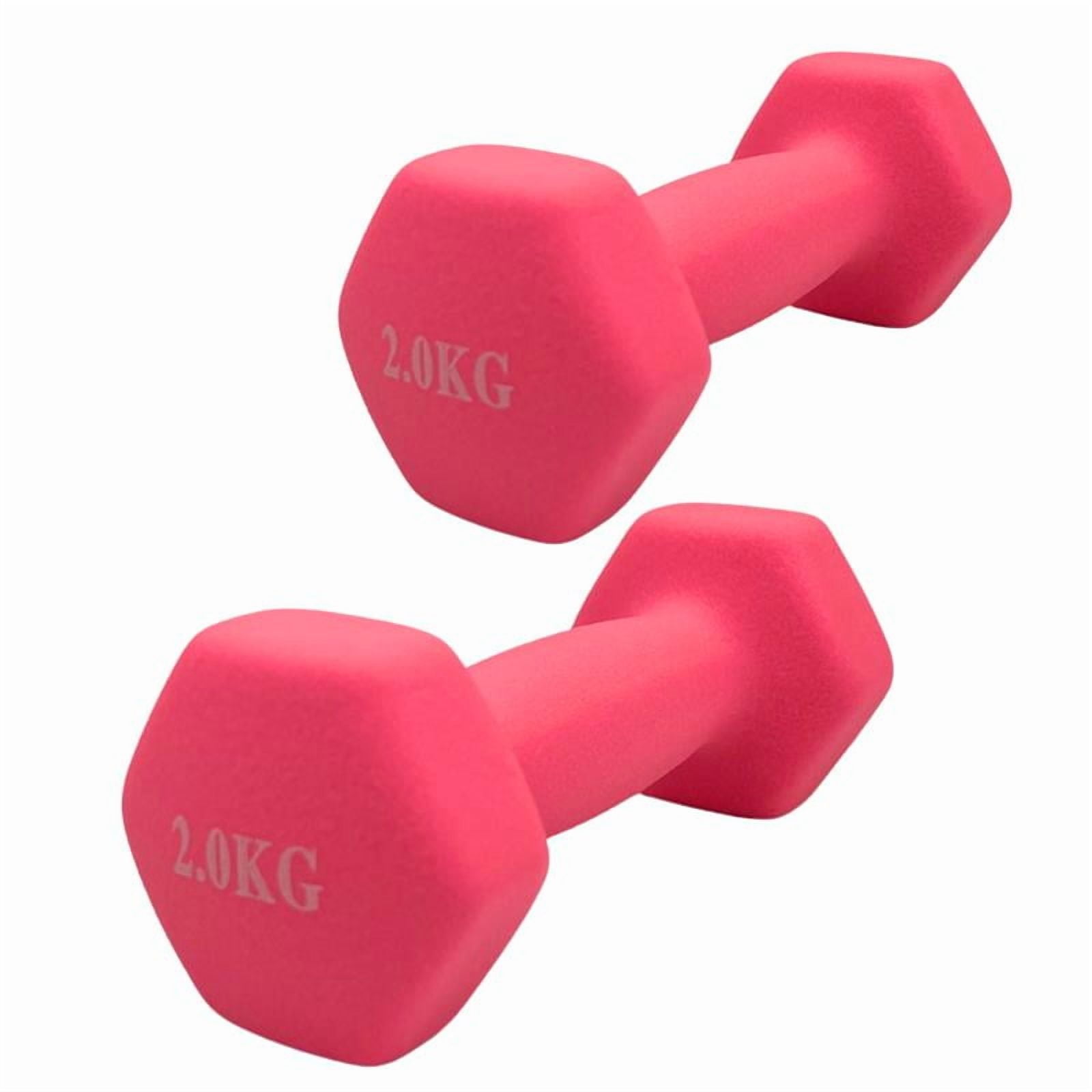 Linea Sport - Par De Mancuernas Hexagonal De Neopreno 2kg C/u (total 4kg)