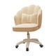 thumbnail image 5 of Silla De Oficina Giratoria De Terciopelo Suave Para Escritorio, Muebles De Oficina Y Sala De Lectura, Color Beige, 5 of 5