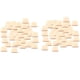 thumbnail image 5 of 100x Rebanadas De Madera Cuadradas Naturales, Virutas Cuadradas De Troncos, Suministros Para Manualidades De Madera DIY, 5 of 5