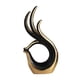 thumbnail image 4 of Estatua De Cerámica De Arte Abstracto Moderno, Novedad Para Centro De Mesa De Fiesta, Sala De Estar, Oro Negro, 4 of 5