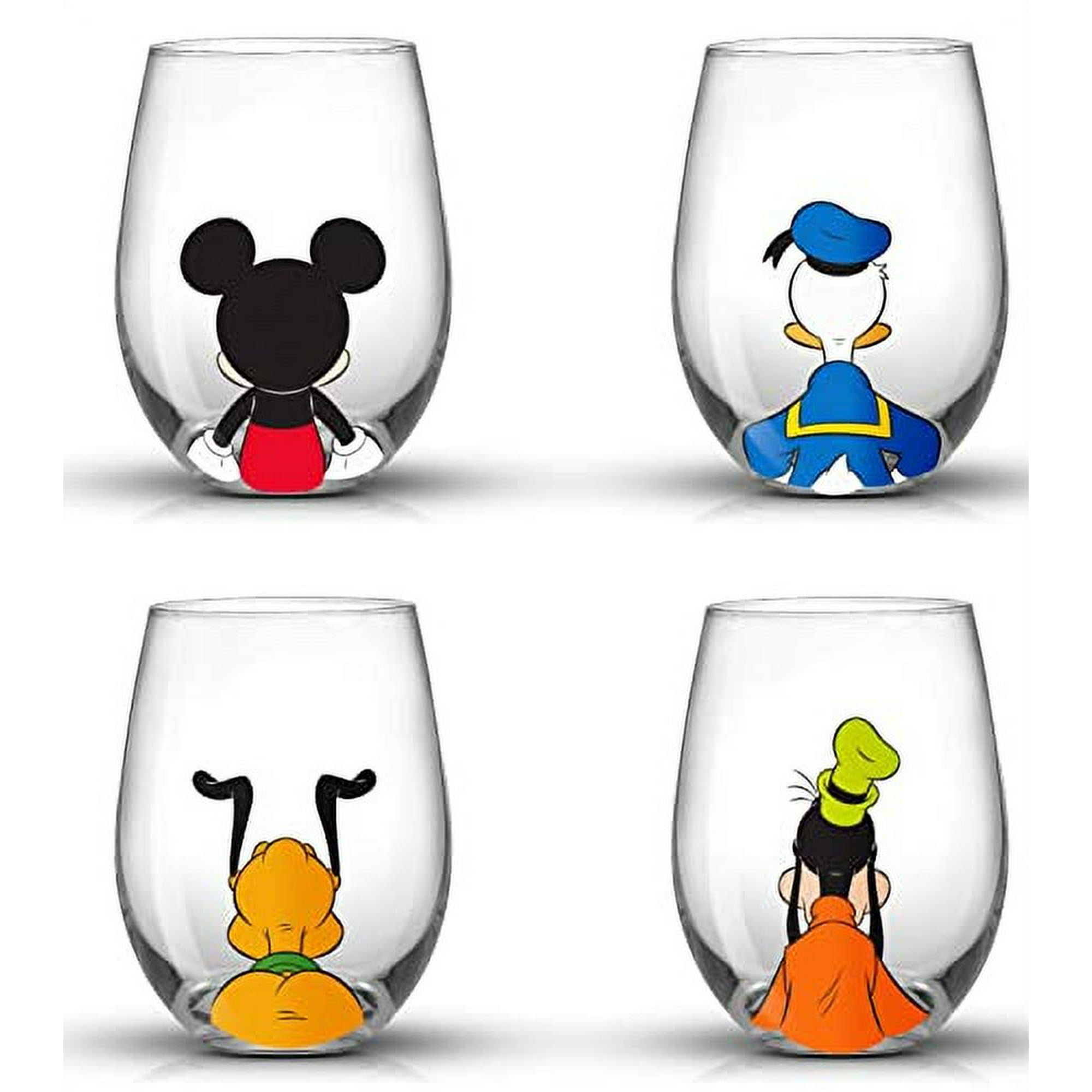 Juego De Copas De Vino Joyjolt Disney Mickey Mouse Squad Set De 4 Copas Sin Tallo De 15 Oz