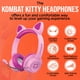 thumbnail image 2 of Auriculares HyperGear Kombat Kitty Rosa con Micrófono Cableado, 2 of 7