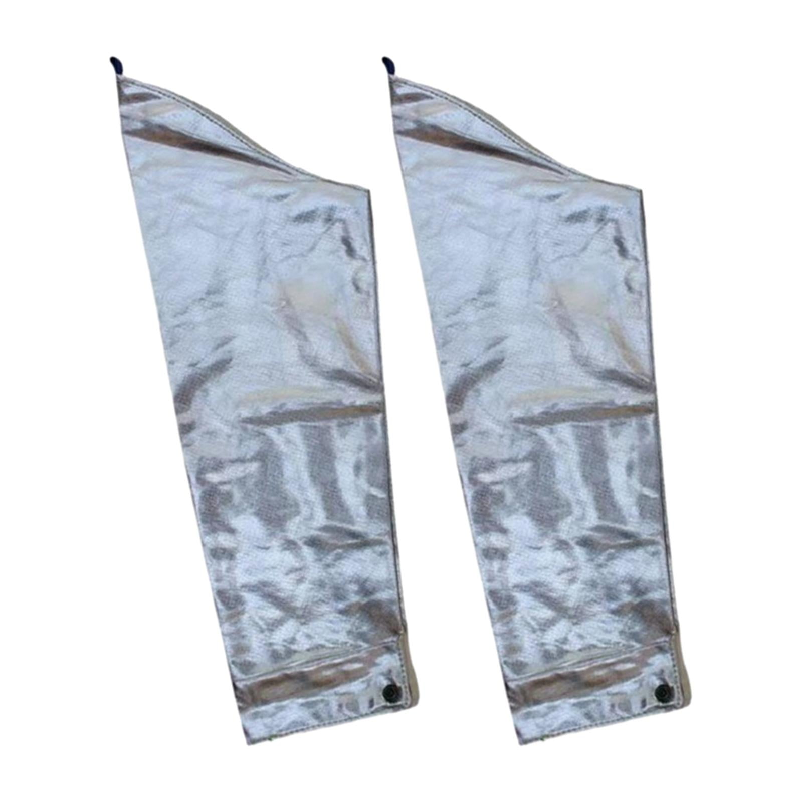Ioensy - Protectores De Brazo Resistentes Al Calor De 2 Piezas, Papel De Aluminio Sobre Manga Para Barbacoa Para Hombres