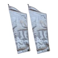 Ioensy - Protectores De Brazo Resistentes Al Calor De 2 Piezas, Papel De Aluminio Sobre Manga Para Barbacoa Para Hombres