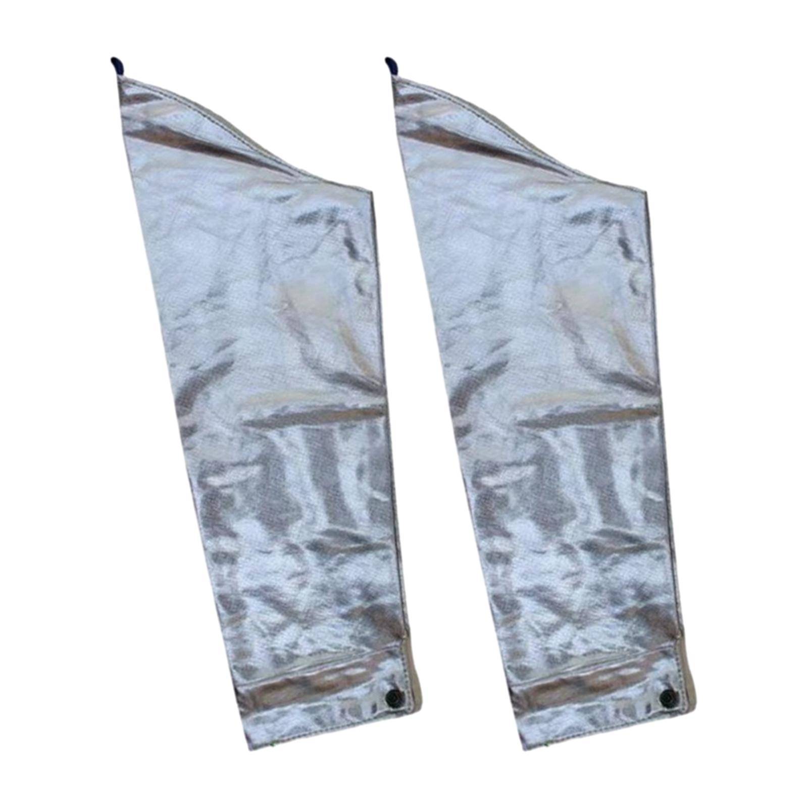 Ioensy - Protectores De Brazo Resistentes Al Calor De 2 Piezas, Papel De Aluminio Sobre Manga Para Barbacoa Para Hombres