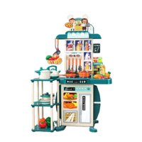 Babyluna - Cocina De Juguete Grande 95 Cm 73 Piezas Con Luz Y Sonido