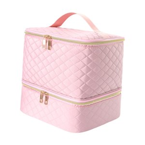 Ioensy - Estuche De Transporte Para Esmalte De Uñas, Bolsa De 2 Niveles Para Juegos De Manicura Cosmética Y Barniz De Uñas