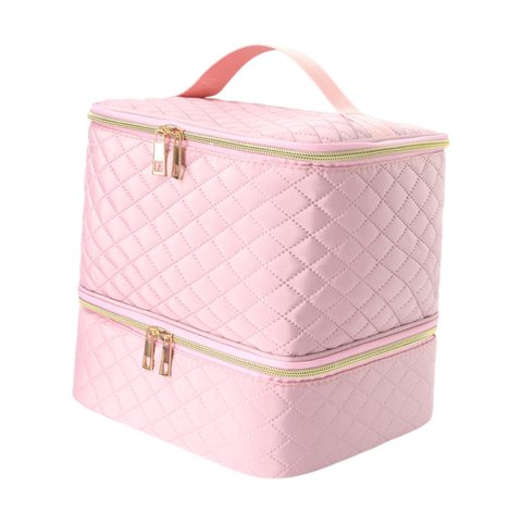 Ioensy - Estuche De Transporte Para Esmalte De Uñas, Bolsa De 2 Niveles Para Juegos De Manicura Cosmética Y Barniz De Uñas