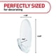 thumbnail image 2 of Wall Hooks Command, tamaño mediano, transparente, 7 ganchos con 12 tiras, 1 kg, 2 of 9