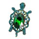 thumbnail image 5 of tortuga cristal broche tortuga rhinestone pin animal decorativo pin verde, 5 of 5