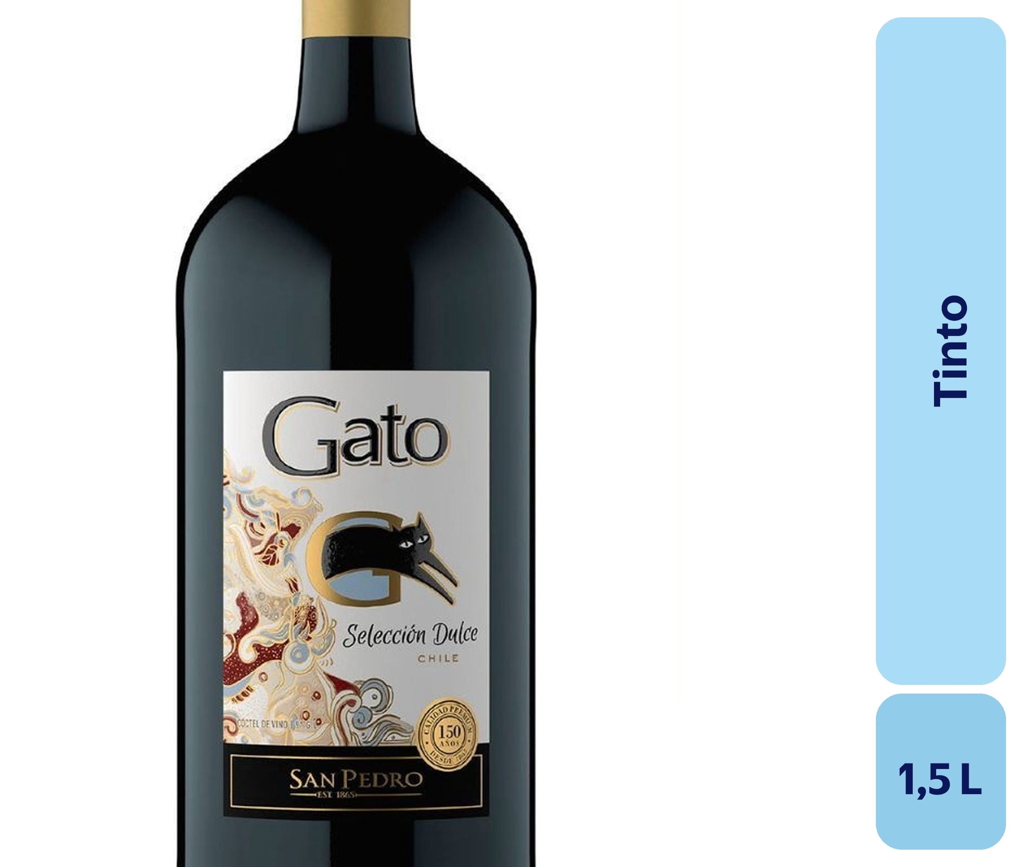 Vino Tinto Botellon 1,5 L Gato