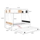 thumbnail image 2 of Metal Twin over Full Bunk Bed with Trundle/ Heavy-duty Sturdy Metal/ Noise Reduced/ Safety Guardrail/ Wooden Decoration/ Convenient Trundle / Bunk Bed for Three/ CPC Certified/ No Box Spring Needed, 2 of 3