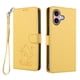 thumbnail image 1 of Funda Volteable con Diseño de Gato para iPhone 16, Amarillo, 1 of 6